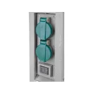 YATO YT-81273 Kültéri csatlakozóeosztó altzat TOWER GREAY  IP44 4 x 230V