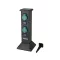YATO YT-81274 Kültéri csatlakozóelosztó aljzat TOWER BLACK IP44 4 x 230V