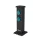 YATO YT-81275 Kültéri csatlakozóelosztó aljzat METAL TOWER BLACK IP44 4 x 230V