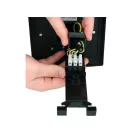 YATO YT-81275 Kültéri csatlakozóelosztó aljzat METAL TOWER BLACK IP44 4 x 230V