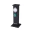 YATO YT-81276 Kültéri csatlakozóelosztó aljzat időkapcsolóval METAL TOWER BLACK IP44 4 x 230V