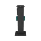 YATO YT-81276 Kültéri csatlakozóelosztó aljzat időkapcsolóval METAL TOWER BLACK IP44 4 x 230V
