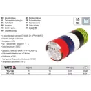 YATO YT-8156 Szigetelőszalag 12 x 0,13 mm x 10 m öt színű (10 db/cs)