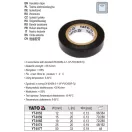 YATO YT-8159 Szigetelőszalag 15 x 0,13 mm x 20 m fekete