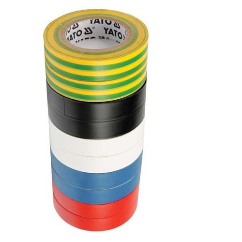 YATO YT-8173 Szigetelőszalag 19 x 0,13 mm x 20 m öt színű (10 db/cs)
