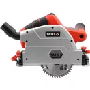 Yato YT-821702 Akkumulátoros merülőfűrész 140mm szénkefe nélküli motorral vezetősínnel, 2db szorítóval (akku és töltő nélékül)