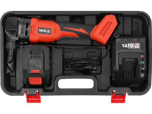 YATO YT-82398 Akkus lemezlyukasztó 18 V (1 x 4,0 Ah akku + töltő)
