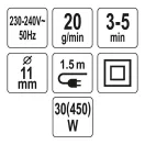 YATO YT-82403 Ragasztópisztoly 11 mm 450 W
