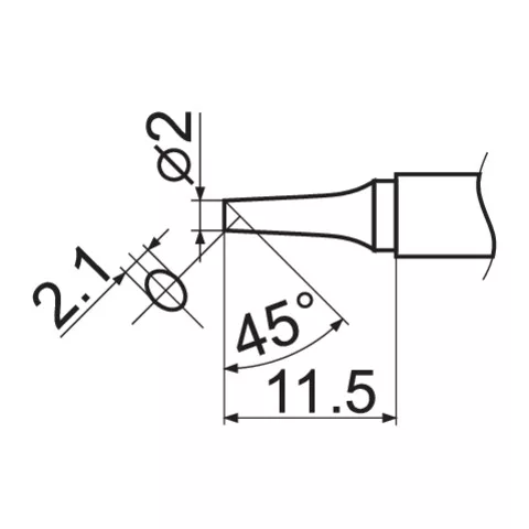 YATO YT-82496 Forrasztópákahegy T12 BC2 típus