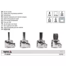YATO YT-82520 Fúvókafej készlet 4 részes hőlégfúvóhoz