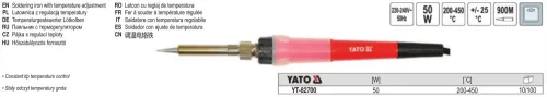YATO YT-82700 Forrasztópáka 50W/200-450 C