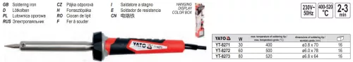 YATO YT-8273 Forrasztópáka 80W/520 C