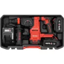 YATO YT-827724 Akkumulátoros fúrókalapács 18V 4Ah SDS Plus 2,4J szénkefe nélküli motor (2x akku + töltő)