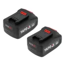 YATO YT-827724 Akkumulátoros fúrókalapács 18V 4Ah SDS Plus 2,4J szénkefe nélküli motor (2x akku + töltő)