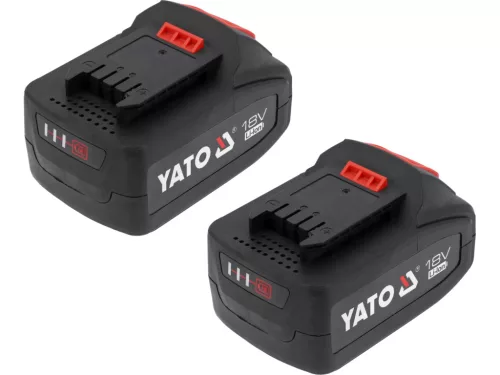 YATO YT-827724 Akkumulátoros fúrókalapács 18V 4Ah SDS Plus 2,4J szénkefe nélküli motor (2x akku + töltő)