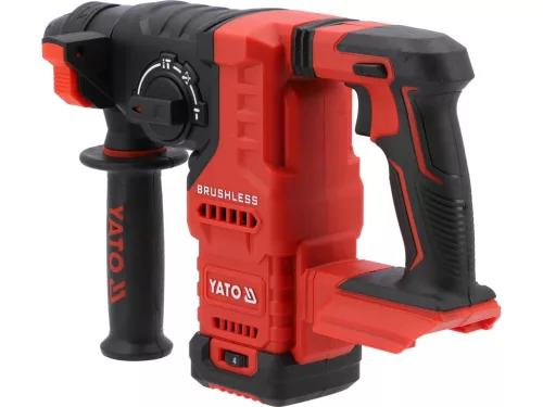 YATO YT-827726 Akkuulátoros fúrókalapács 18V SDS Plus 2,4J szénkefe nélküli motor (akku + töltő nélkül)