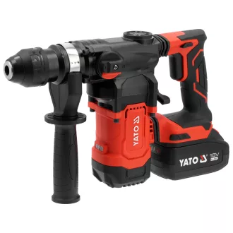   YATO YT-827740 Akkumulátoros fúrókalapács SDS+ tokmánnyal 18V 3,8J szénkefe nélküli motorral (1 X 4.0 Ah + töltő)