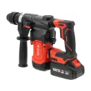 YATO YT-827740 Akkumulátoros fúrókalapács SDS+ tokmánnyal 18V 3,8J szénkefe nélküli motorral (1 X 4.0 Ah + töltő)
