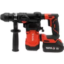 YATO YT-827741 Akkumulátoros fúrókalapács SDS+ tokmánnyal 18V 3,8J szénkefe nélküli motorral (2 X 4.0 Ah + töltő)