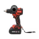 YATO YT-827881 Akkumulátoros fúró-csavarozó szénkefe nélküli motorral 18V (2 x 4.0 Ah + töltő)