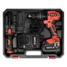 YATO YT-82790 Akkus ütvefúró-csavarozó 18 V szénkefe nélküli motor (1 x 3,0 Ah akksi + töltő)
