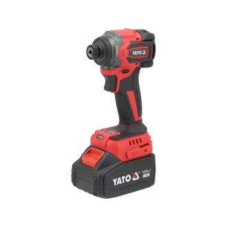   YATO YT-82798 Akkus ütvecsavarozó 1/4" 230 Nm szénkefe nélküli 18 V (1 x 4,0 Ah + töltő)