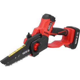   YATO YT-828133 Akkus láncfűrész 175 mm szénkefe nélküli 18 V (1 x 2 Ah akku + töltő)