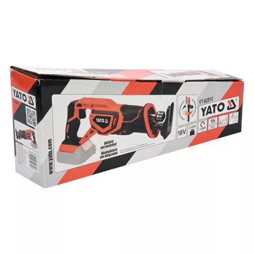 YATO YT-82815 Akkus szablyafűrész 18 V Li-Ion (akku + töltő nélkül)