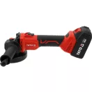 YATO YT-828252 Akkumulátoros sarokcsiszoló 18V 125mm szénkefe nélküli motorral (2x 4,0 Ah akku + töltő)