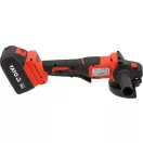 YATO YT-828254 Akkumulátoros sarokcsiszoló szénkefe nélküli motorral 18V (töltő + 1 x 4 Ah akku)