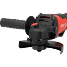 YATO YT-828254 Akkumulátoros sarokcsiszoló szénkefe nélküli motorral 18V (töltő + 1 x 4 Ah akku)