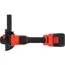 YATO YT-828255 Akkumulátoros sarokcsiszoló szénkefe nélküli motorral 18V (töltő + 2 x 4 Ah akku)