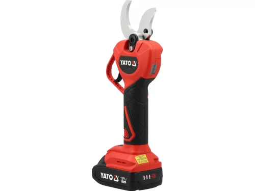 Yato YT-828382 Akkumulátoros metszőolló szénkefe nélküli motorral 2Ah akkuval + töltővel