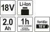 YATO YT-82842 Akkumulátor 18 V / 2,0 Ah Li-ion