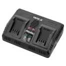 YATO YT-828499 Dupla akkumulátor töltő18V‐2.2A