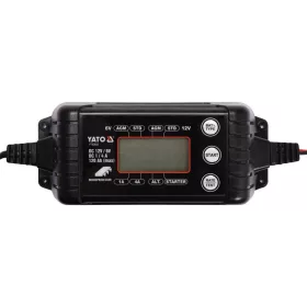   YATO YT-83033 Akkumulátor töltő 6/12 V 1/4 A max. 120 Ah LCD kijelző