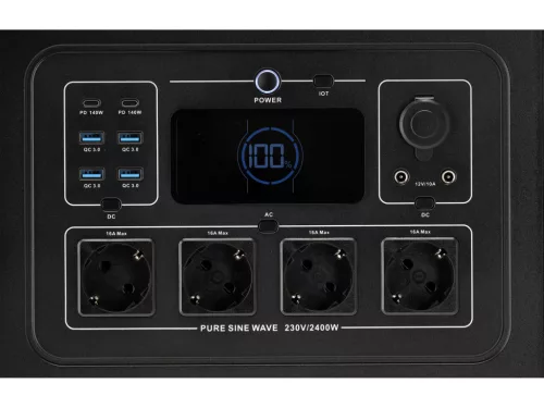 YATO YT-83095 Hordozható erőmű 2400W, 2232WH LIFEPO4, EPS