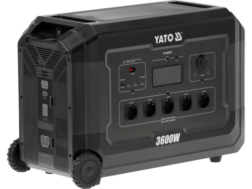 YATO YT-83096 Hordozható erőmű 3600W, 3072WH LIFEPO4, EPS