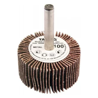   YATO YT-83353 Csapos lamellás, legyező csiszolókorong 40 x 20 x 6 mm / P80
