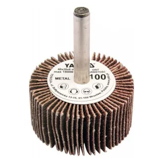   YATO YT-83356 Csapos lamellás, legyező csiszolókorong 40 x 20 x 6 mm / P150
