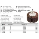 YATO YT-83365 Csapos lamellás, legyező csiszolókorong 60 x 30 x 6 mm / P120