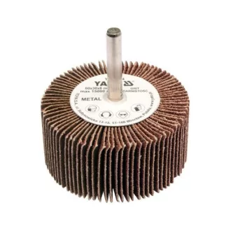   YATO YT-83366 Csapos lamellás, legyező csiszolókorong 60 x 30 x 6 mm / P150
