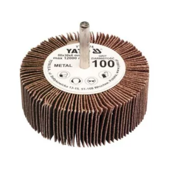   YATO YT-83372 Csapos lamellás, legyező csiszolókorong 80 x 30 x 6 mm / P60