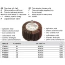 YATO YT-83384 Csapos lamellás, legyező csiszolókorong 80 x 40 x 6 mm / P100