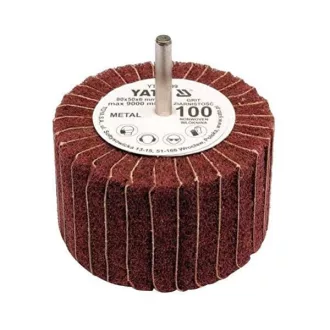   YATO YT-83398 Csapos lamellás, legyező csiszolókorong 80 x 50 x 6 mm / P60