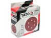 YATO YT-834582 Tépőzáras fíbertárcsa 150 mm / P60 6 lyukas (50 db/cs)