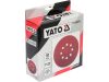 YATO YT-834595 Tépőzáras fíbertárcsa 150 mm / P120 8 lyukas (50 db/cs)