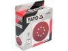 YATO YT-834599 Tépőzáras fíbertárcsa 150 mm / P240 8 lyukas (50 db/cs)