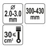 YATO YT-85135 Fűkasza damilfej 2,0-3,0 mm