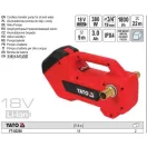 YATO YT-85290 Akkus víz- és olajszivattyú 18 V G3/4 Col belső menettel + 2 db tömlőcsatlakozó 1 col gumicsőhöz(1 x 3,0 Ah akksi + töltő)